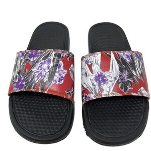 Nike Benassi Floral Pool Slides 10